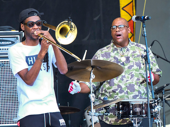 at the New Orleans Jazz Festival